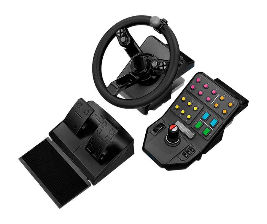 Farming Simulator Controller – Heavy Equipment Wheel, Pedals and Side Console – farming simulator controller – photo 1 of 1