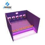 MetaNexusXR team shooting basketball in an interactive sensor game. | MetaNexusXR