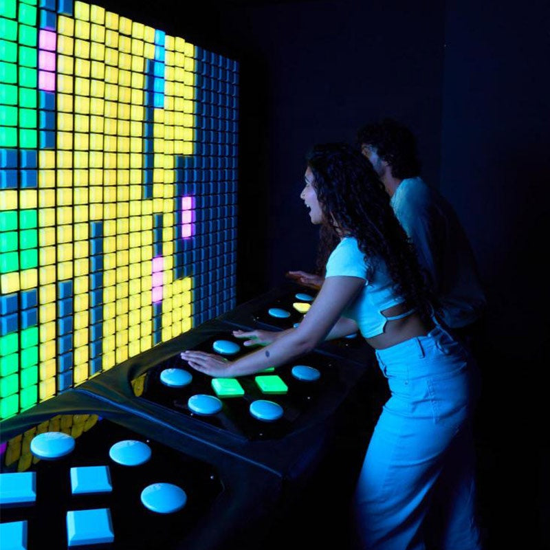 MetaNexusXR's interactive LED wall grid for an activation control game challenge. | MetaNexusXR