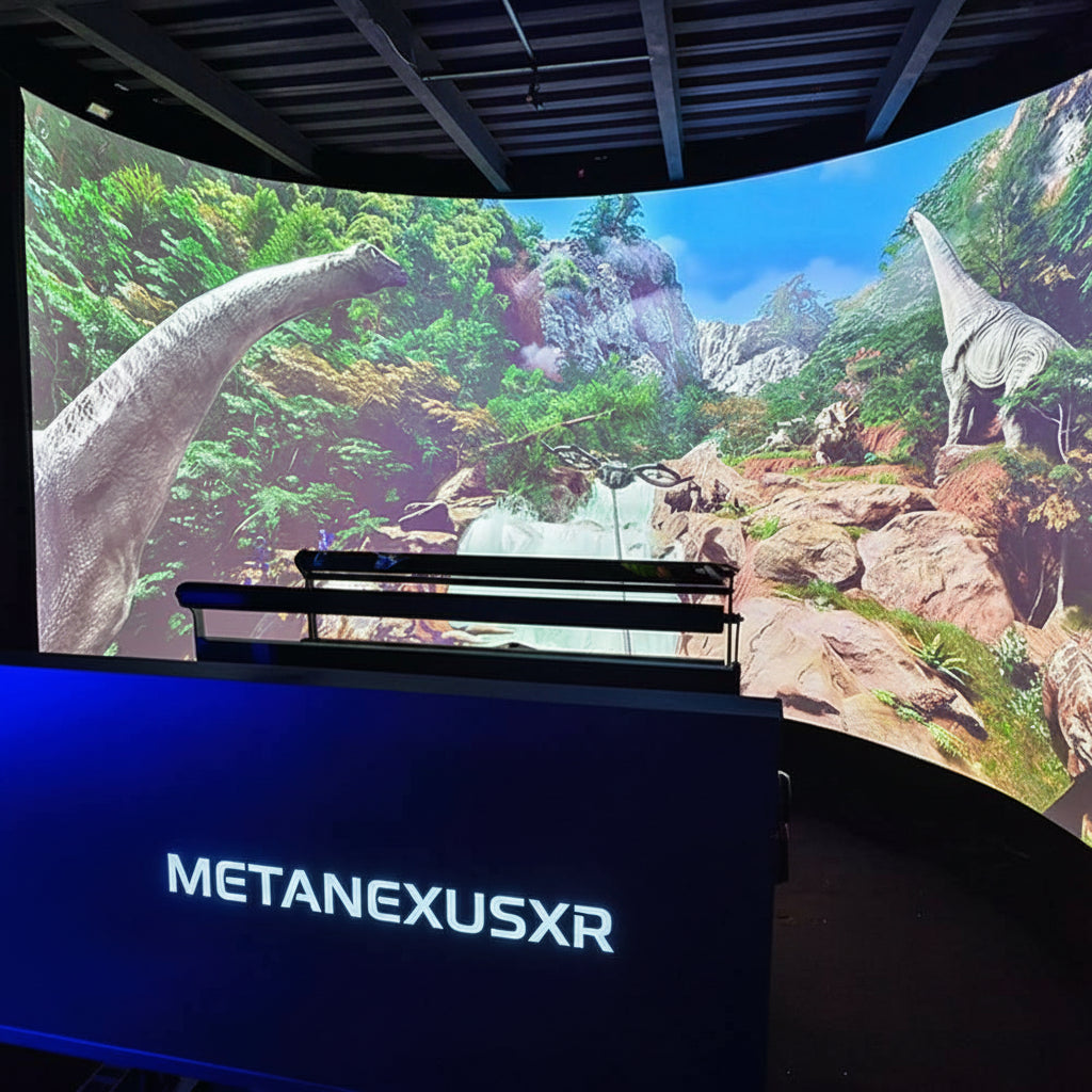 MetaNexusXR presents a next-gen glasses-free 3D orbital cinema, an immersive dark ride experience.