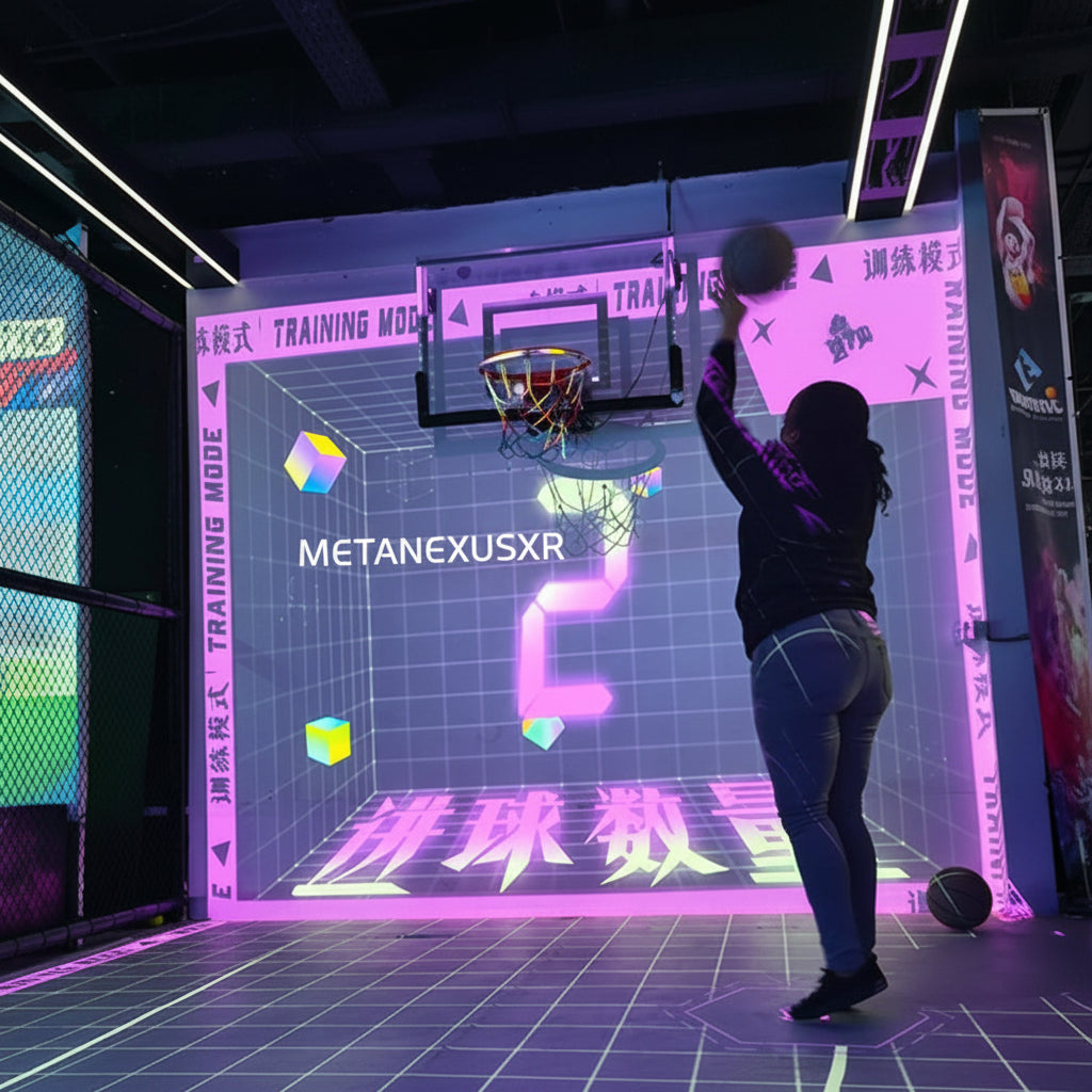 Ultimate Immersive Interactive Basketball Projection Game Court | Smart Training System for Home Metanexus XR
