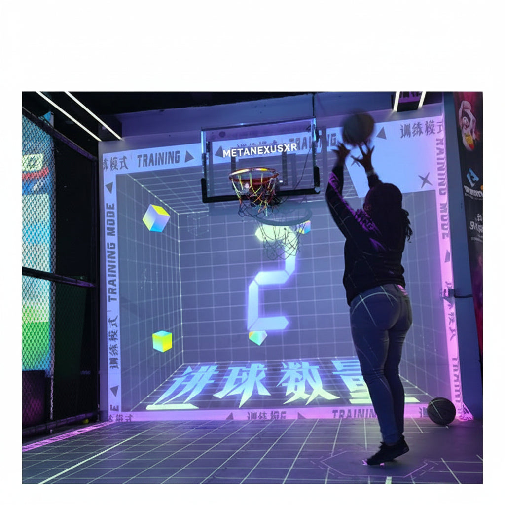 Ultimate Immersive Interactive Basketball Projection Game Court | Smart Training System for Home Metanexus XR