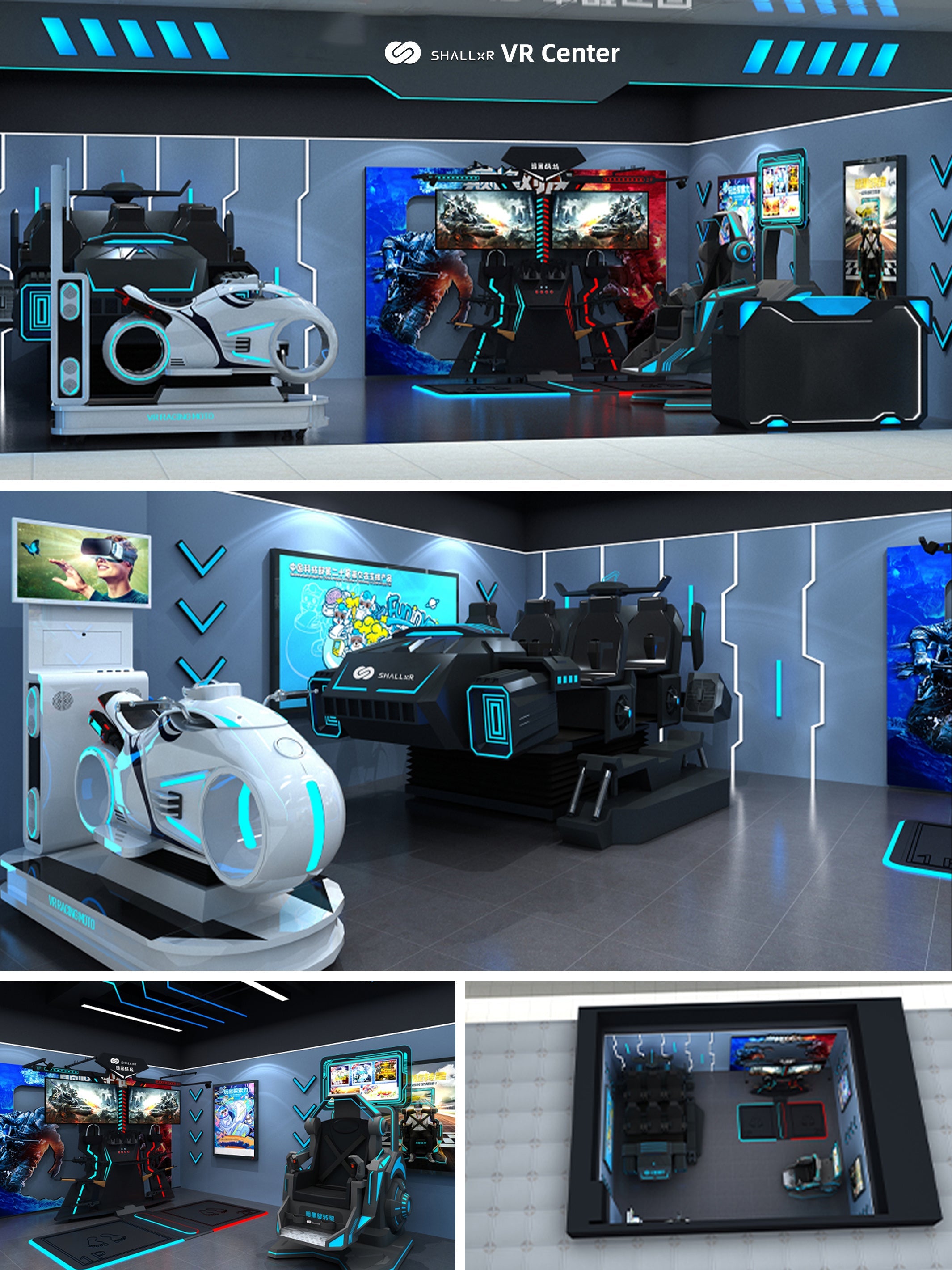 VR Arcade Package – Turnkey 50 m² Centre with 9D Cinema, 360°, Moto and Arena – vr arcade package – photo 1 of 5